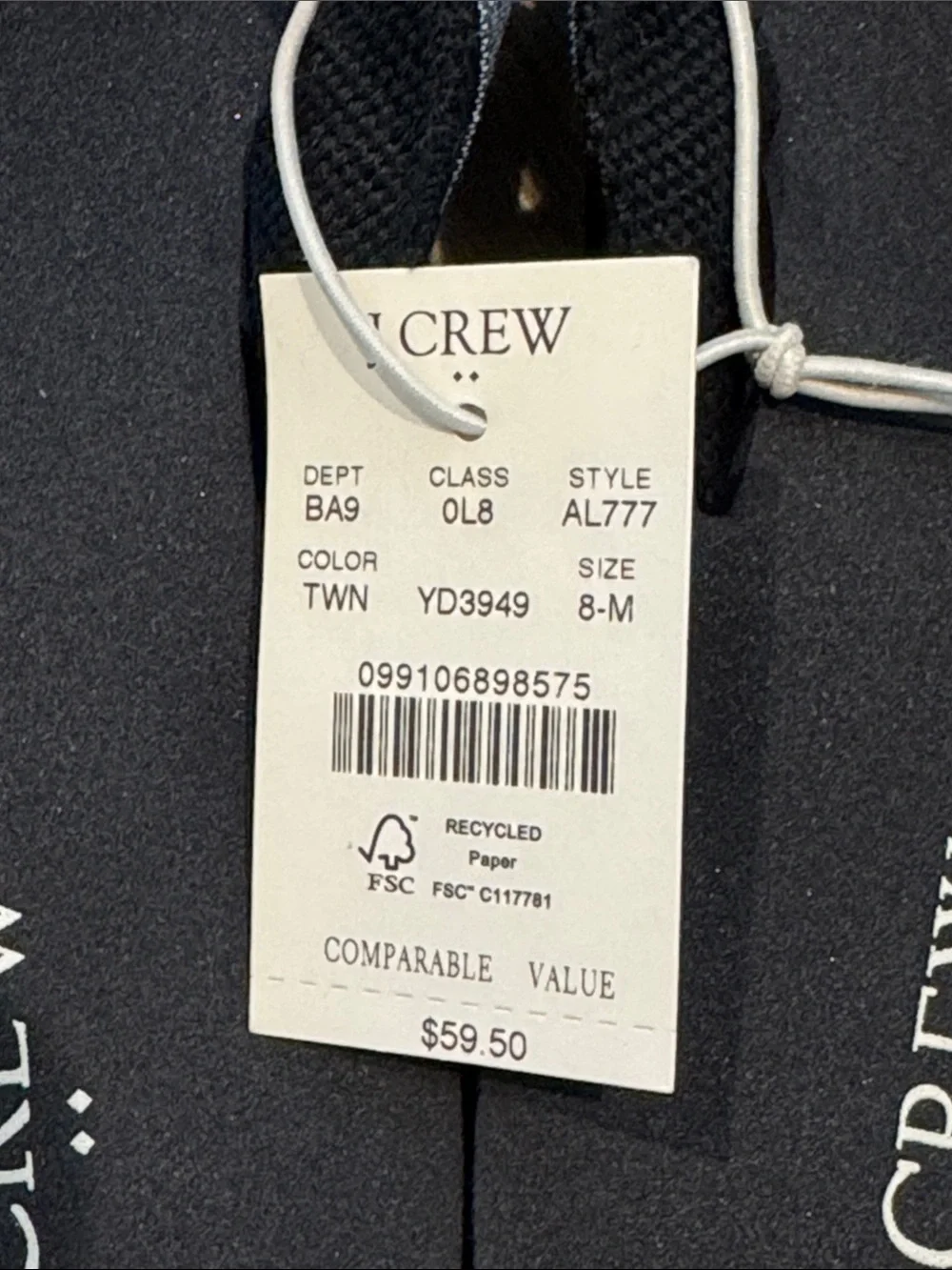 J.Crew Navy Flip-Flops